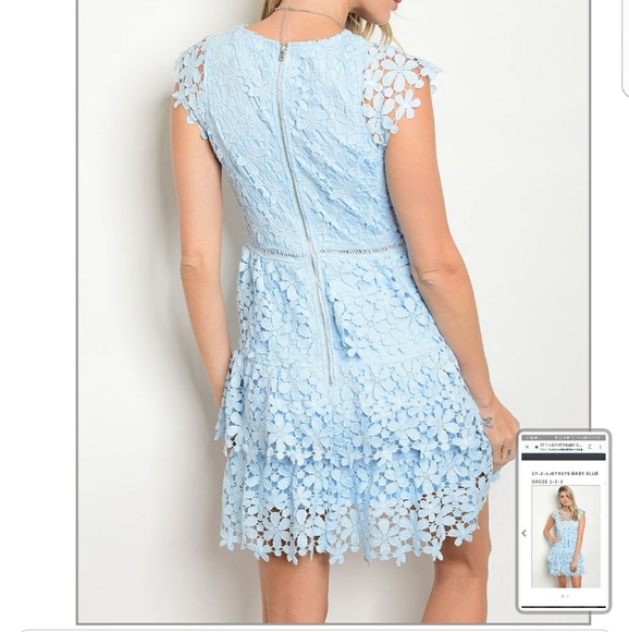 💦BABY BLUE DRESS - Picture 2 of 3